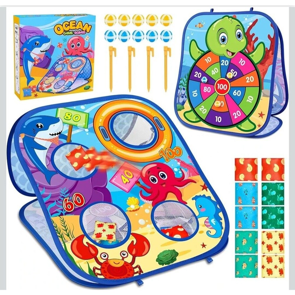 Animal Bean Bag Toss Game Toy Outdoor Toss Game, Family Party Party Supplies for